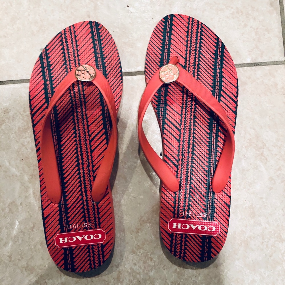 Coach flip flops!
